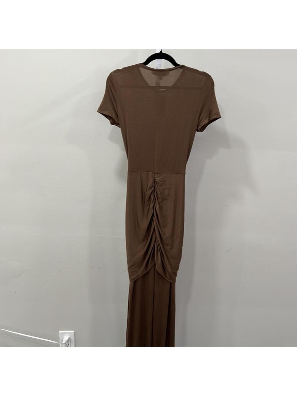 MOTHER OF ALL Viola T-shirt Midi Dress in Brown - Picture 9 of 9